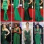 C чем носить зеленое платье?